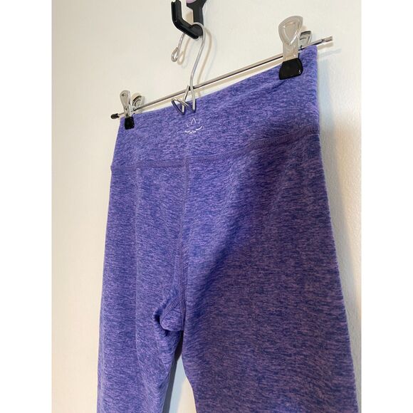 Spacedye Caught In The Midi High Waisted Legging *CROPPED* Heather Purple - Picture 3 of 6